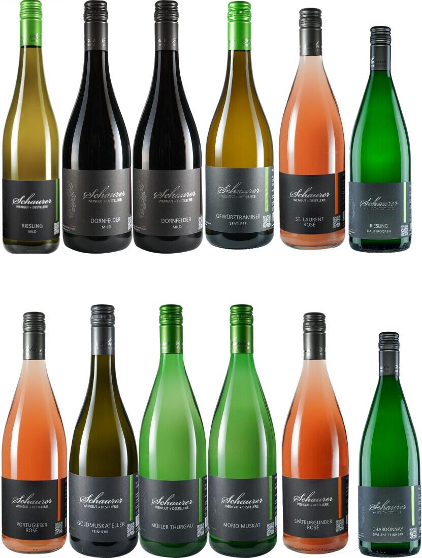 6er Paket milder Weine