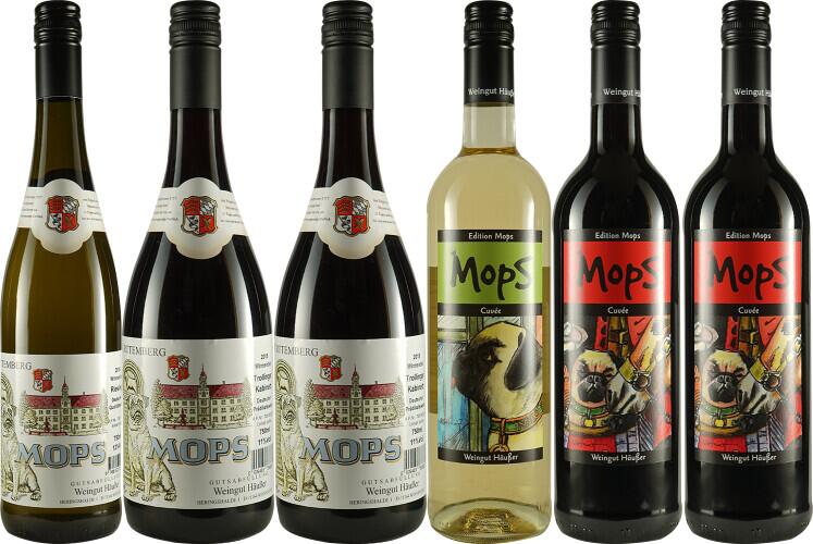 Winnender Möpse - Weinpaket