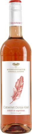 2023 Glücksfeder Cabernet Dorsa Rosé Qualitätswein feinherb 0,75L