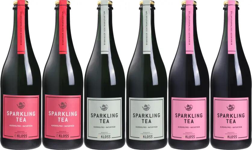 PAKET 5 ALKOHOLFREI PROBIERSET Sparkling Tea - UNSERE GEWINNER