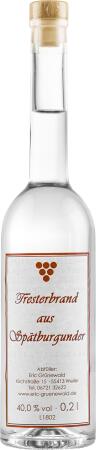 Tresterbrand aus Spätburgunder