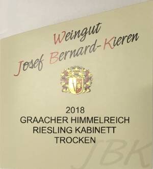 2018 2018 Riesling Kabinett Trocken
